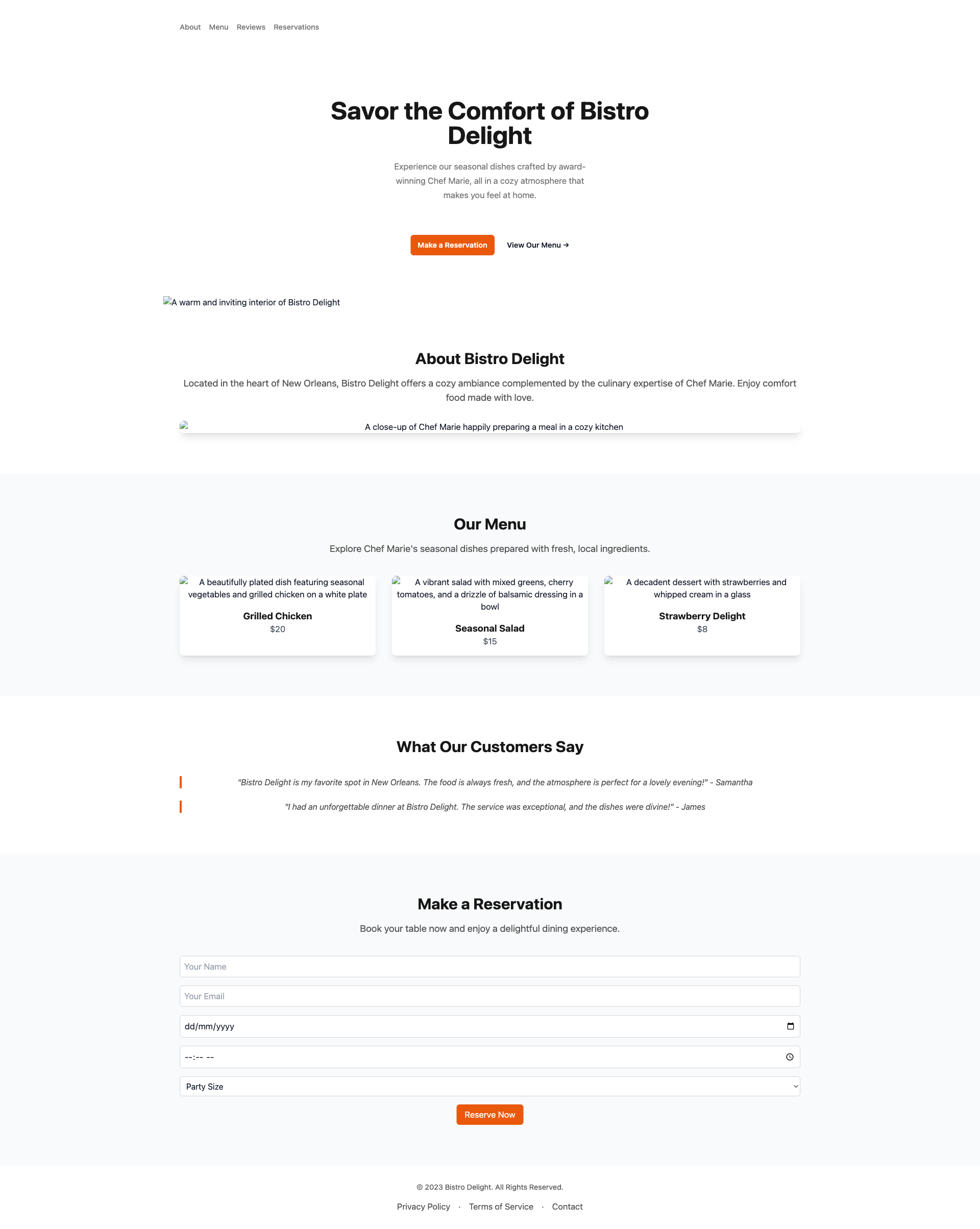 Bistro Delight - Cozy Dining in New Orleans