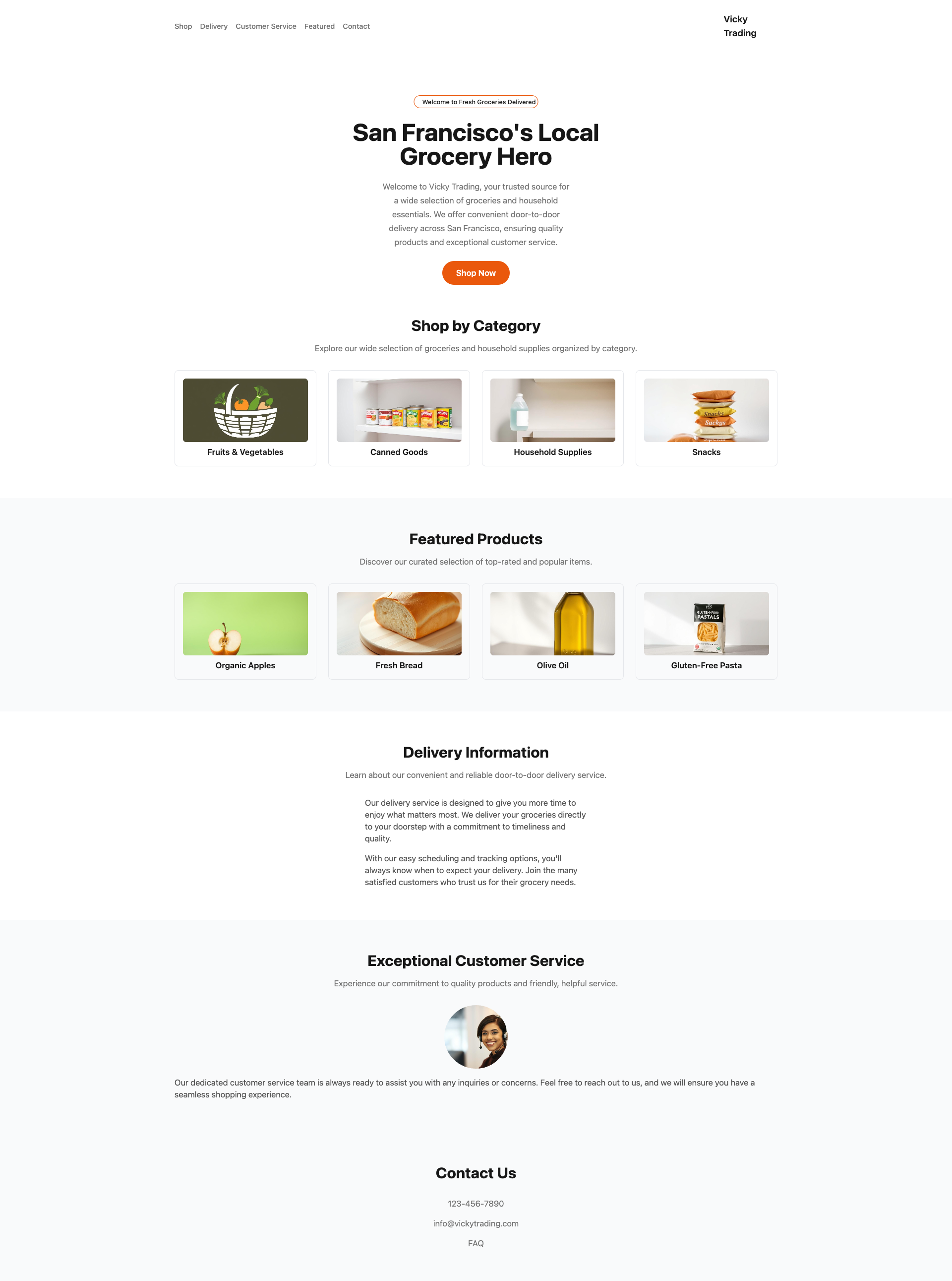 Vicky Trading: Your San Francisco Grocery & Household Essentials