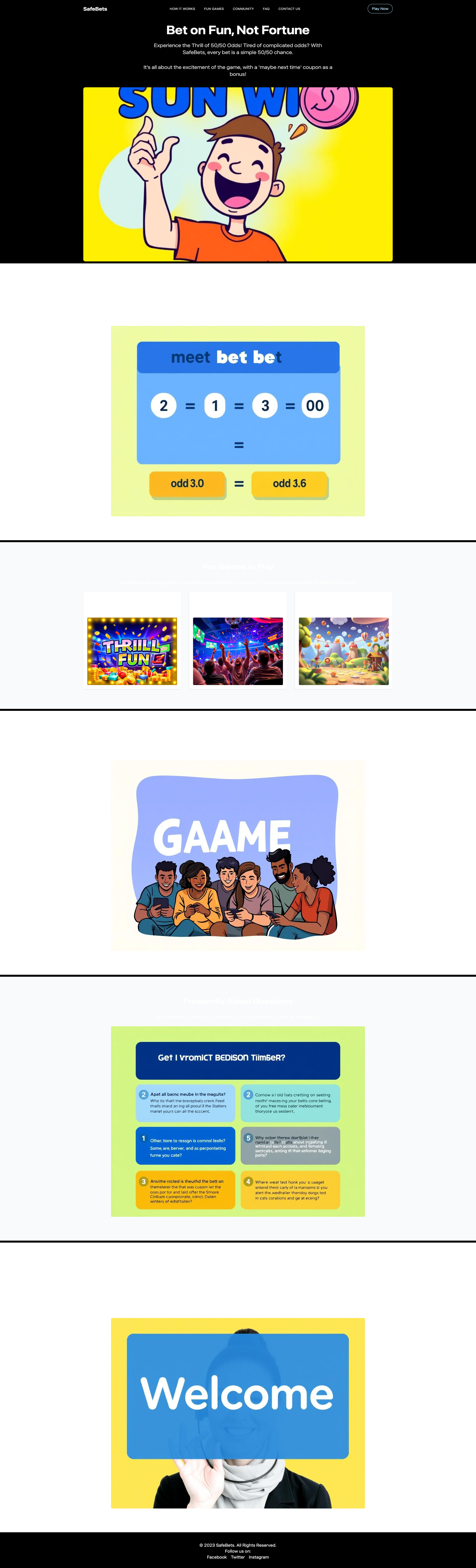 SafeBets - Where Every Bet is a 50/50 Chance!