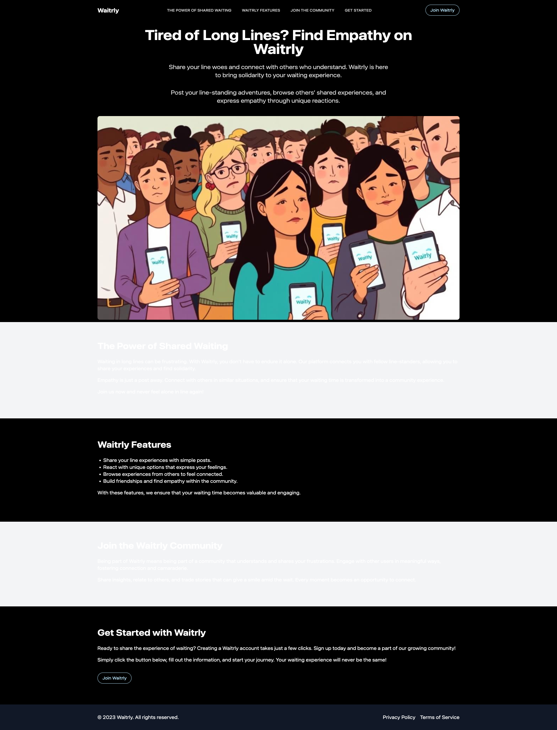 Waitrly: Find Solidarity in the Line