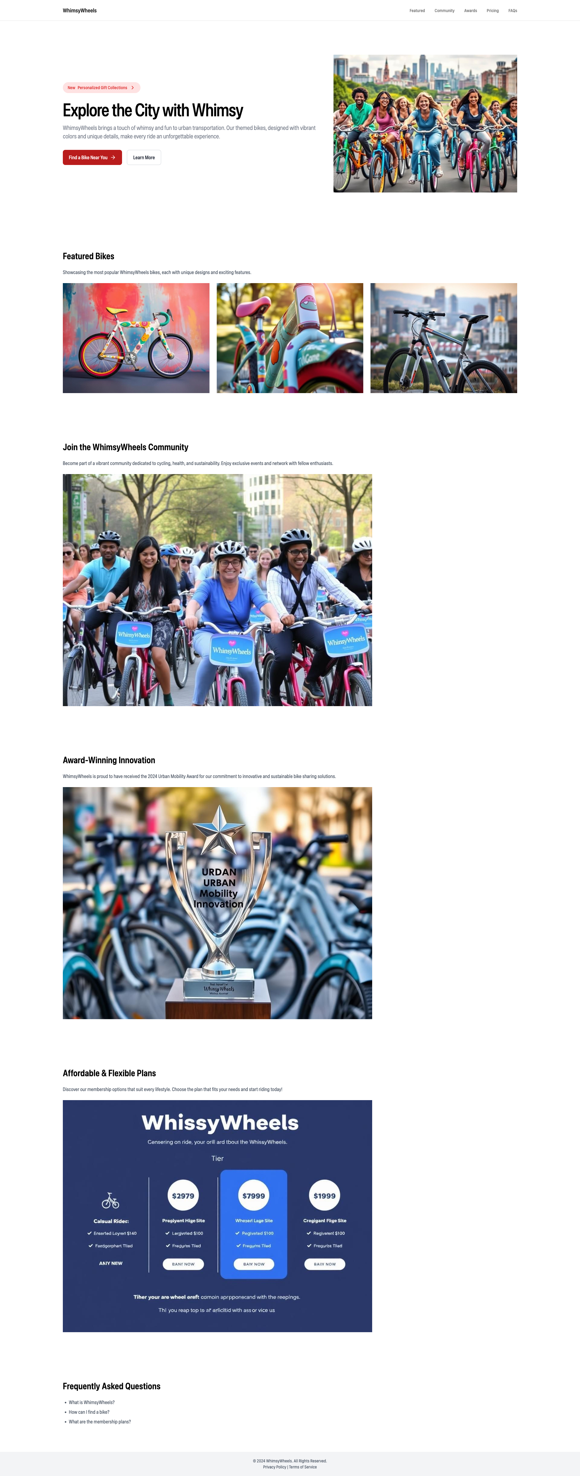 WhimsyWheels - Experience Urban Mobility in Style