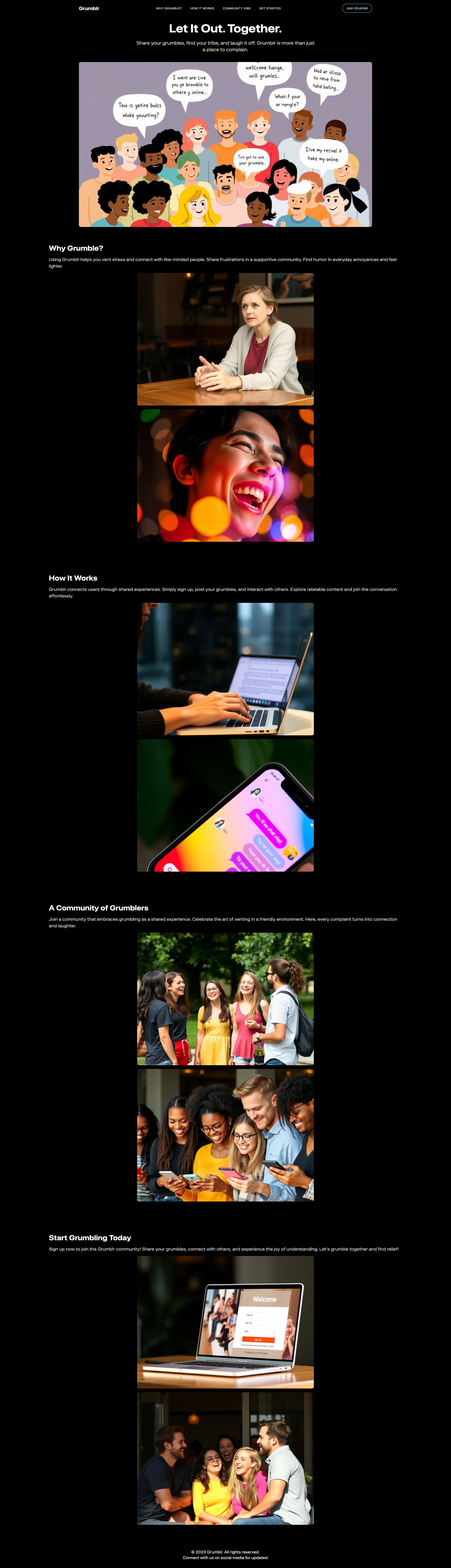 Grumblr: The Social Network for Complaining