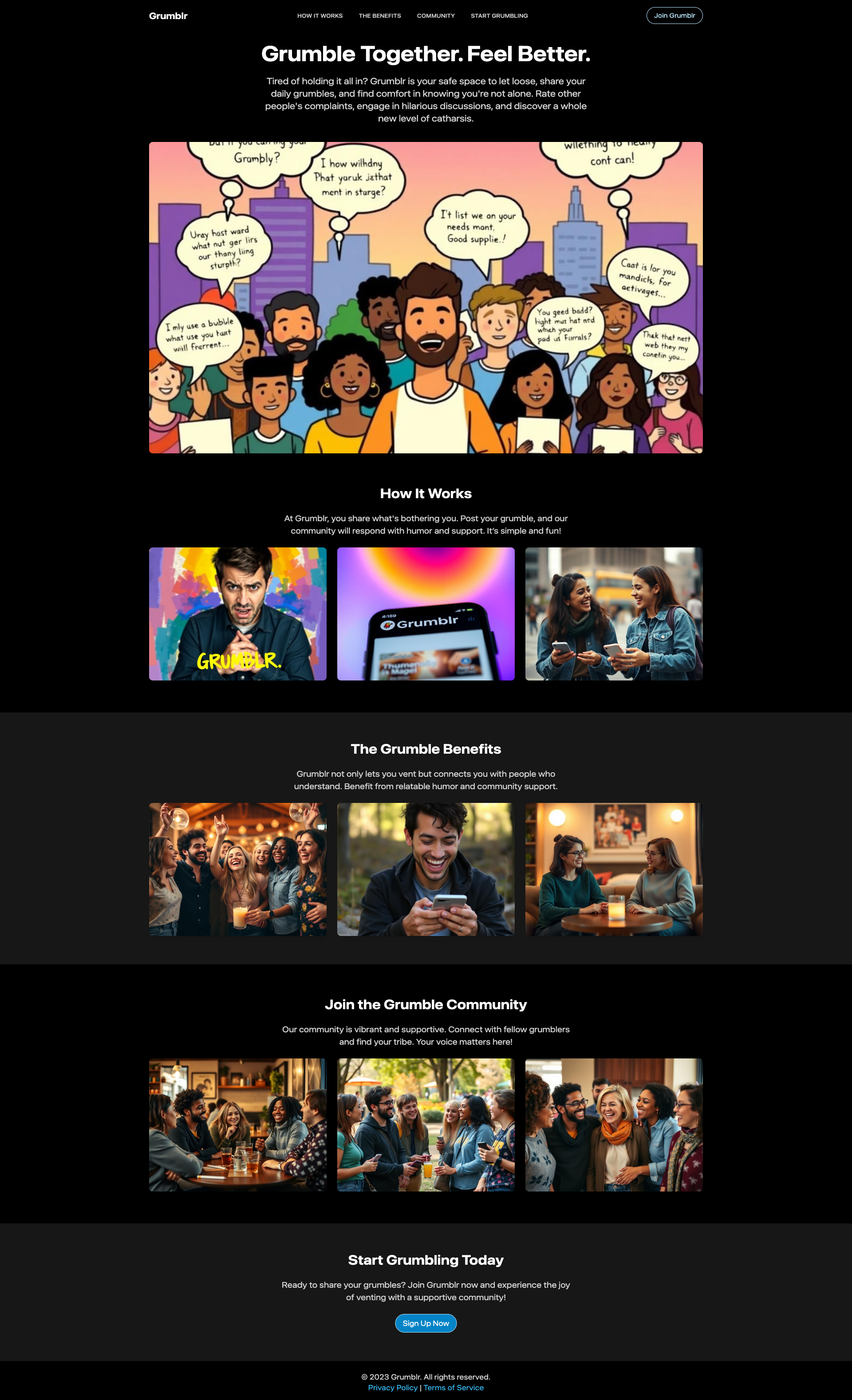 Grumblr - Your Daily Dose of Complaining