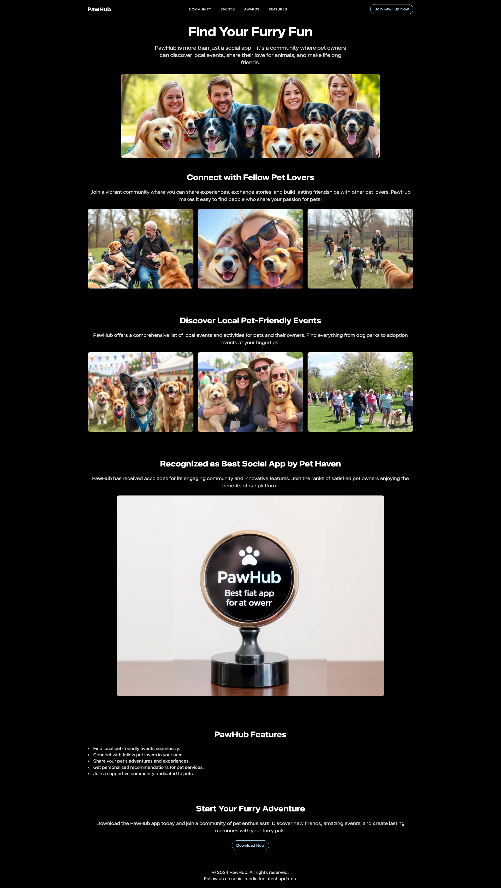 PawHub: The Ultimate Social App for Pet Owners