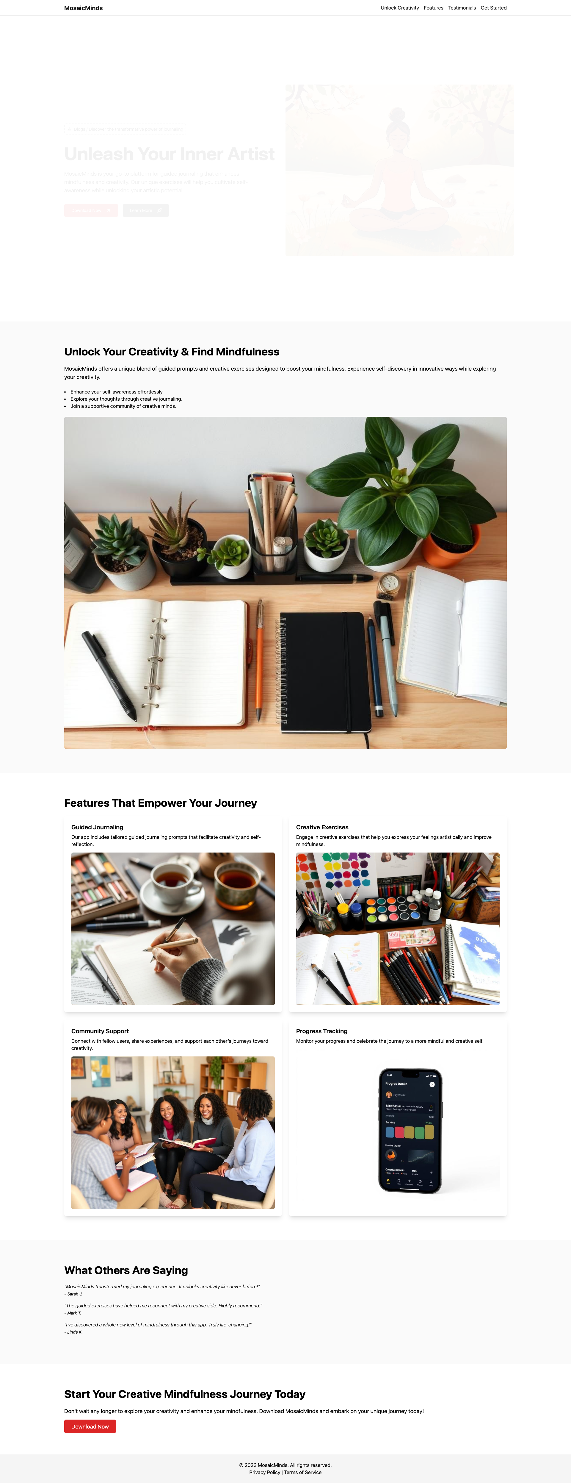 MosaicMinds: Unlock Your Creativity & Find Mindfulness Through Guided Journaling