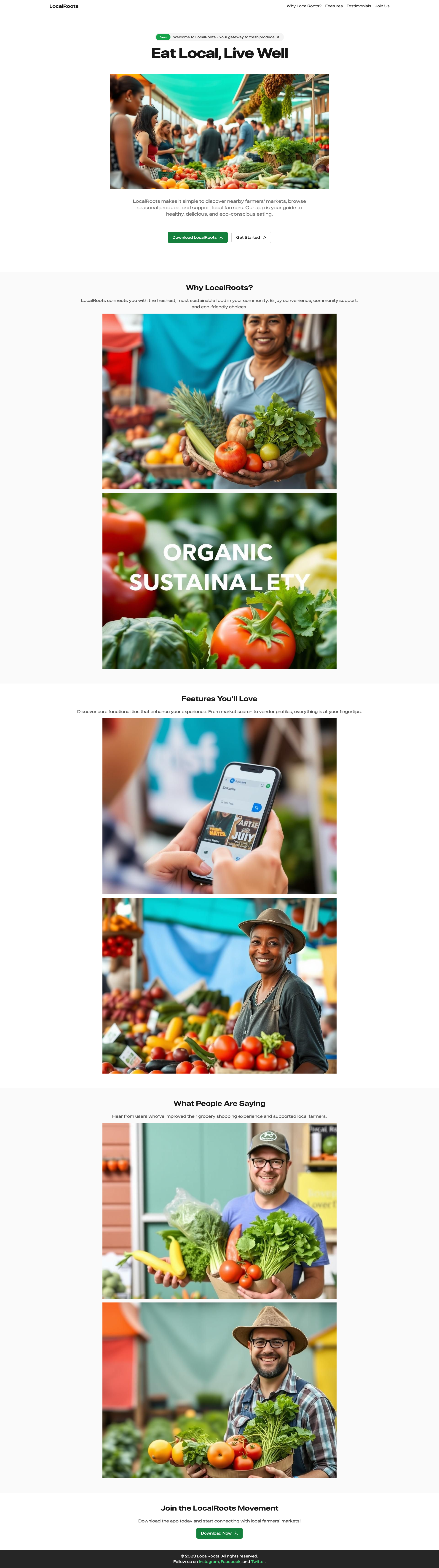LocalRoots - Find Fresh, Local Produce with Ease