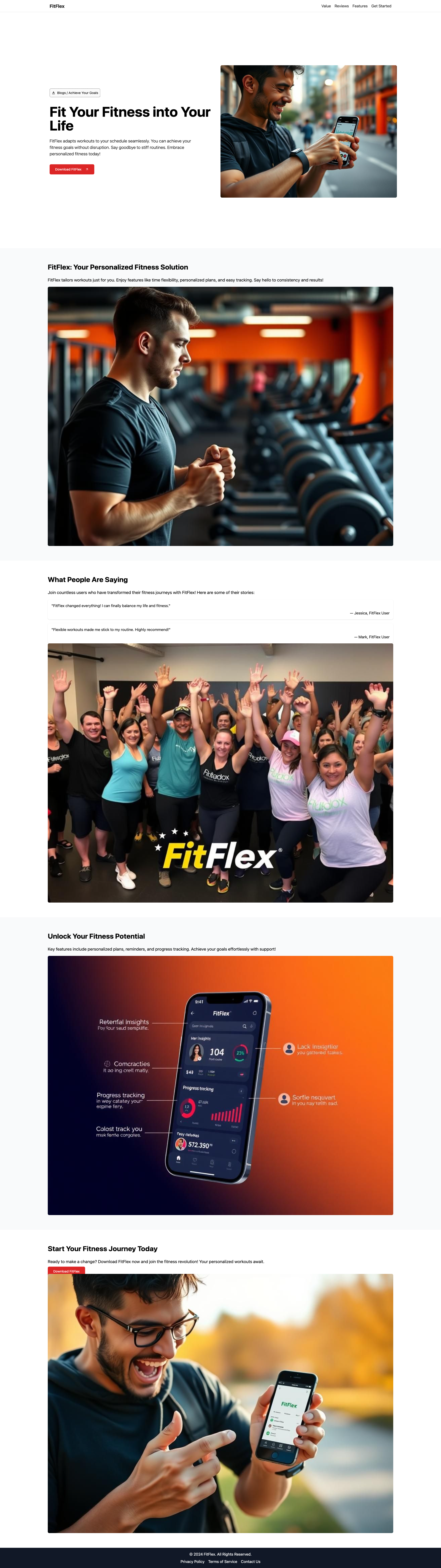 FitFlex: Your Personalized Fitness App | Achieve Your Goals Effortlessly