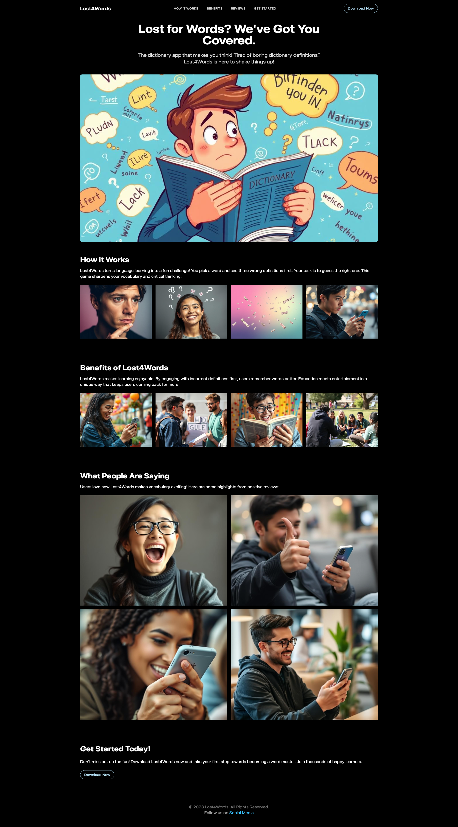 Lost4Words - The Dictionary App That Makes You Think
