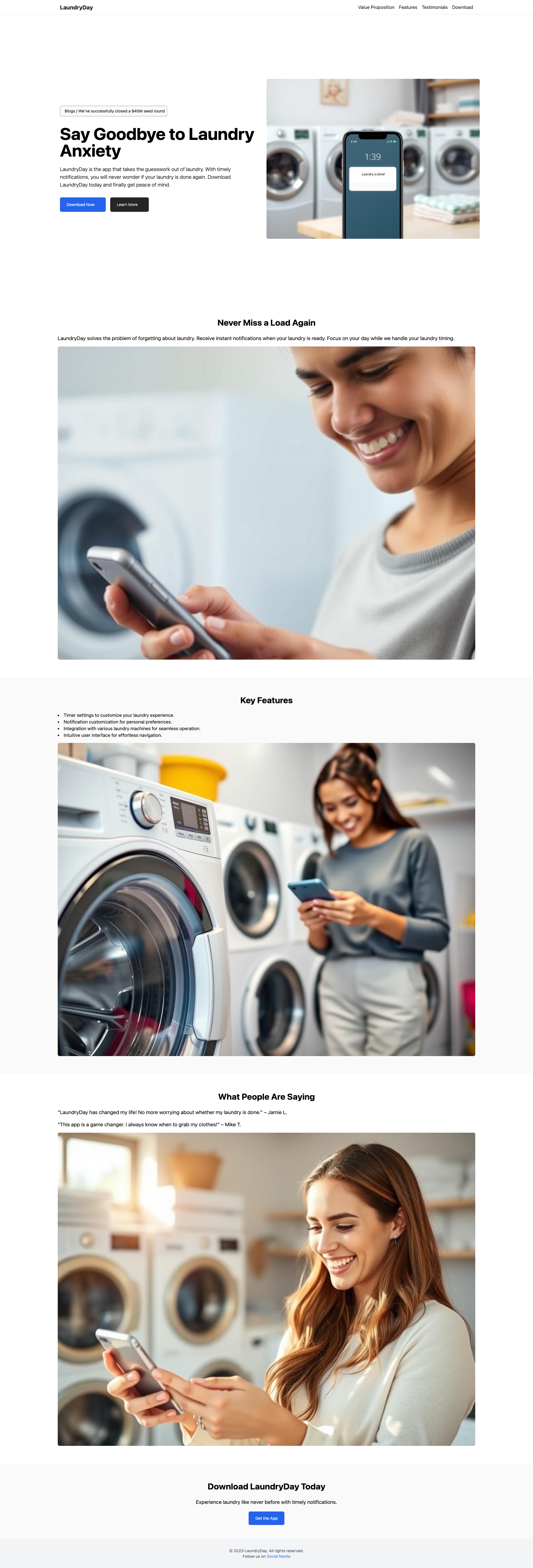 LaundryDay: Never Wonder If Your Laundry is Done Again