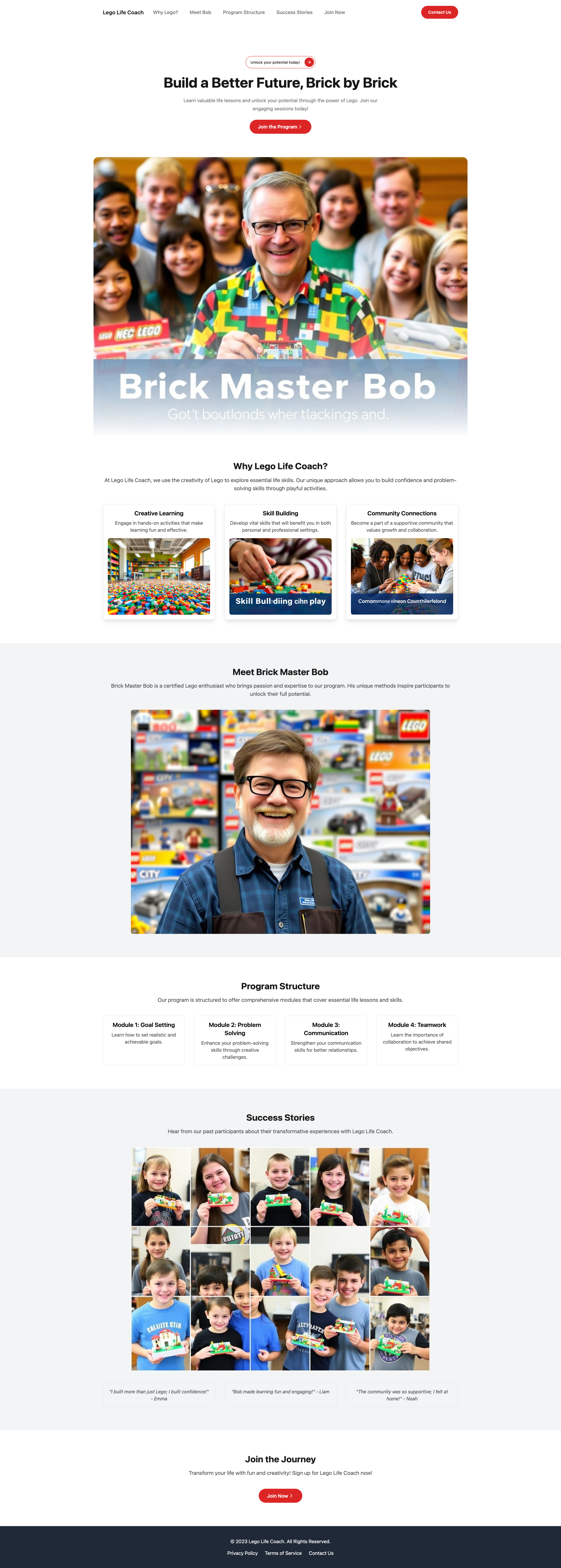 Lego Life Coach - Build a Better Future, One Brick at a Time