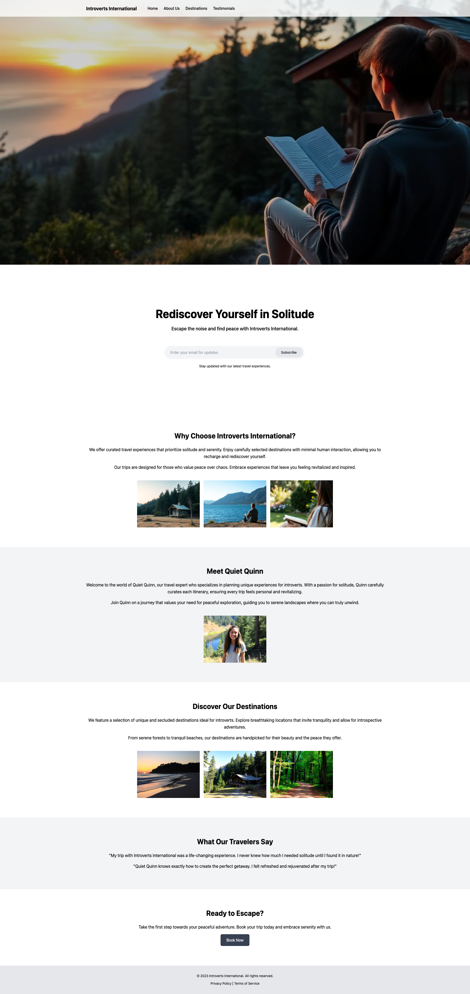 Introverts International: Escape the Crowd, Embrace Serenity