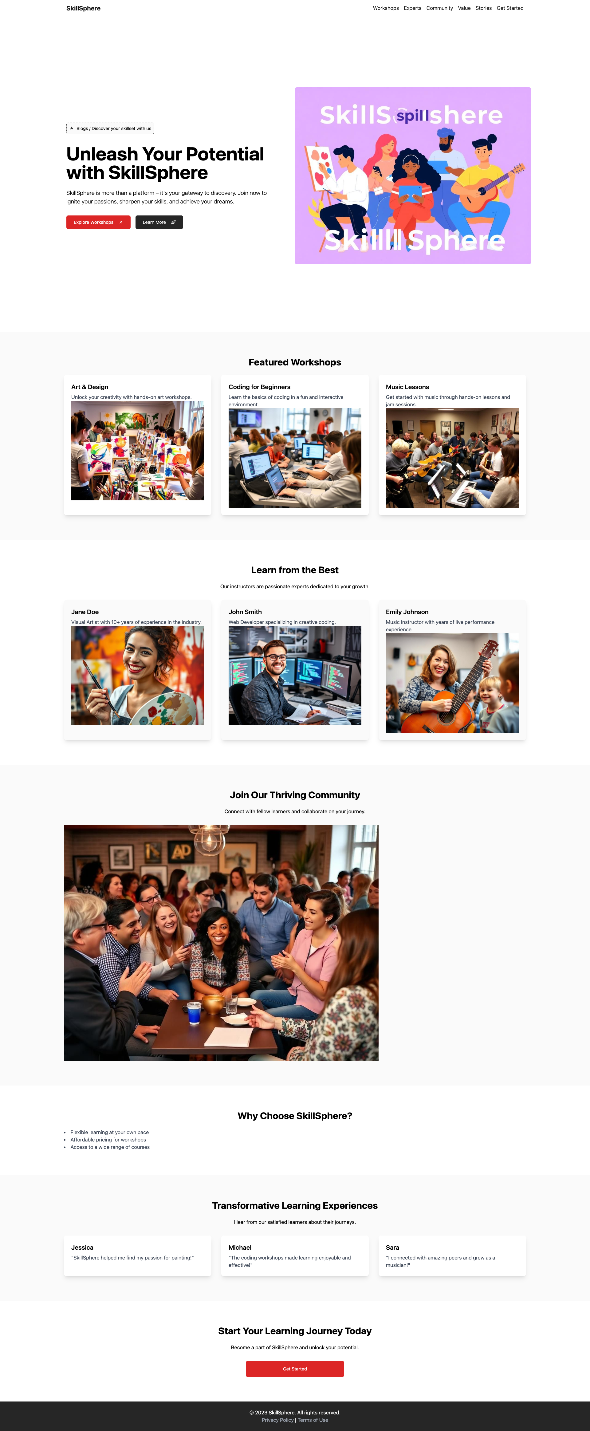 SkillSphere: Discover Your Passion, Master Your Skills