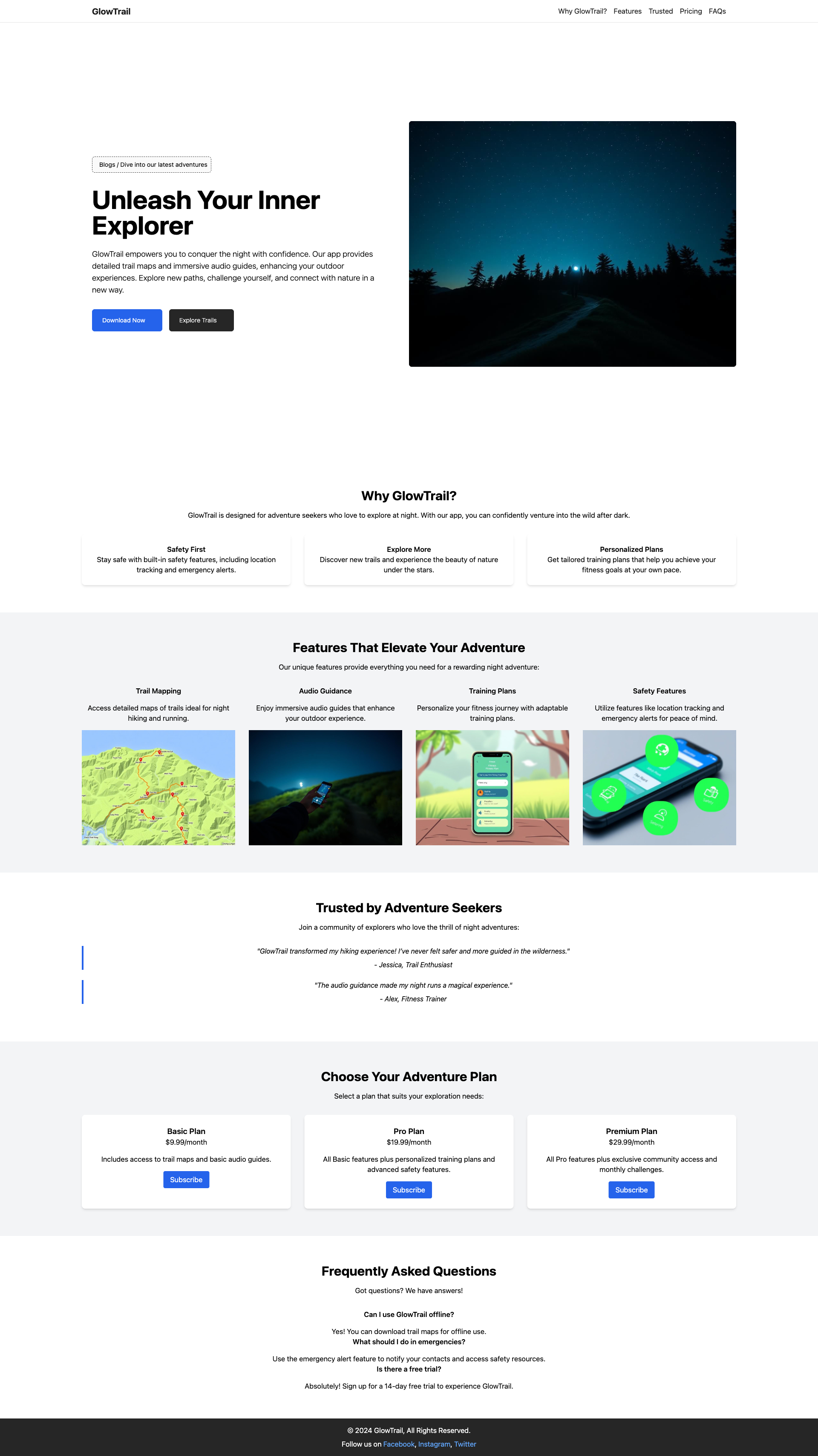 GlowTrail: Night Hiking & Trail Running App | Adventure Weekly's Best of 2024