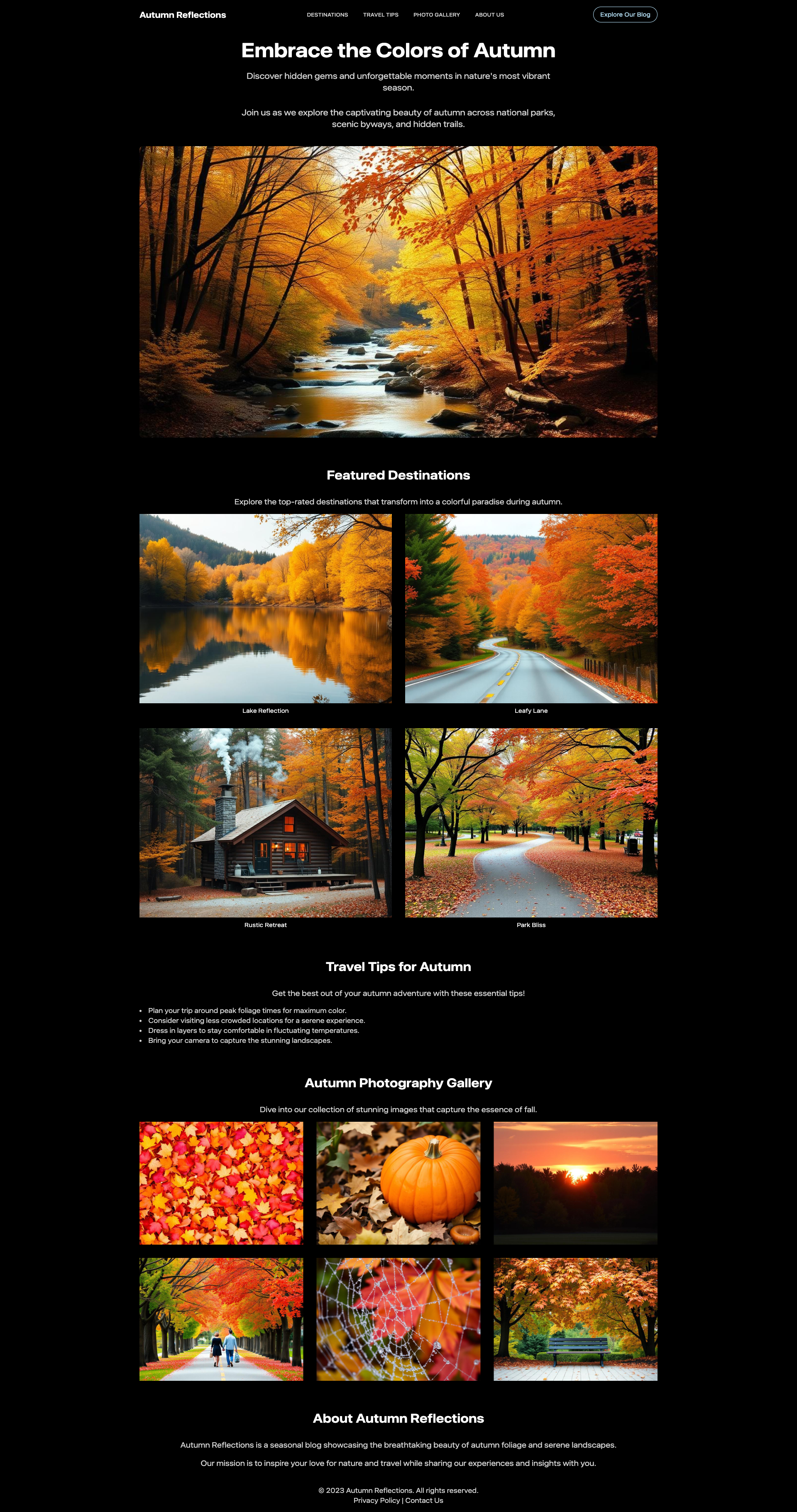 Autumn Reflections - Experience the Magic of Fall